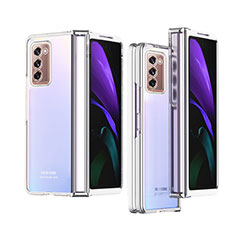 Carcasa Dura Cristal Plastico Funda Rigida Transparente H02 para Samsung Galaxy Z Fold2 5G Claro