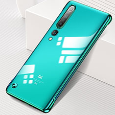 Carcasa Dura Cristal Plastico Funda Rigida Transparente H02 para Xiaomi Mi 10 Verde