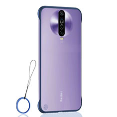 Carcasa Dura Cristal Plastico Funda Rigida Transparente H02 para Xiaomi Redmi K30 5G Azul