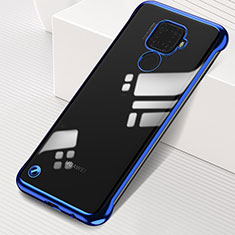 Carcasa Dura Cristal Plastico Funda Rigida Transparente H03 para Huawei Nova 5i Pro Azul