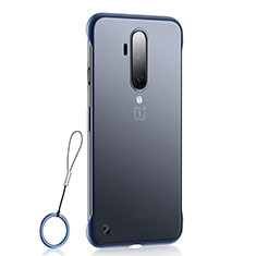 Carcasa Dura Cristal Plastico Funda Rigida Transparente H03 para OnePlus 7T Pro 5G Azul