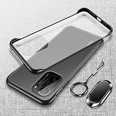 Carcasa Dura Cristal Plastico Funda Rigida Transparente H03 para Xiaomi Mi 11X 5G Negro