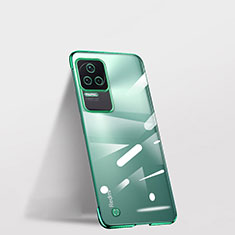 Carcasa Dura Cristal Plastico Funda Rigida Transparente H03 para Xiaomi Poco F4 5G Verde