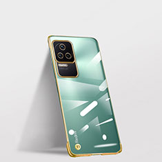 Carcasa Dura Cristal Plastico Funda Rigida Transparente H03 para Xiaomi Redmi K40S 5G Oro