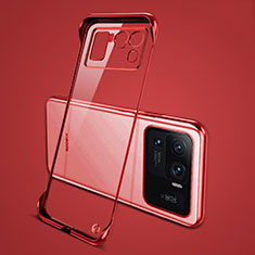 Carcasa Dura Cristal Plastico Funda Rigida Transparente H04 para Xiaomi Mi 11 Ultra 5G Rojo