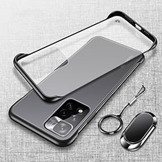 Carcasa Dura Cristal Plastico Funda Rigida Transparente H04 para Xiaomi Poco X4 NFC Negro