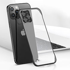 Carcasa Dura Cristal Plastico Funda Rigida Transparente H05 para Apple iPhone 14 Pro Max Negro