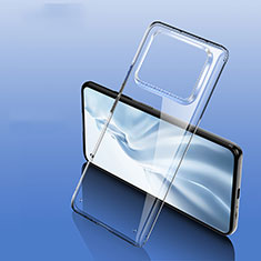 Carcasa Dura Cristal Plastico Funda Rigida Transparente H05 para Xiaomi Mi 11 Ultra 5G Negro