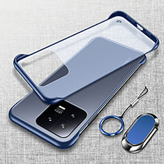 Carcasa Dura Cristal Plastico Funda Rigida Transparente H05 para Xiaomi Mi 13 5G Azul