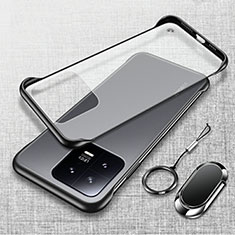 Carcasa Dura Cristal Plastico Funda Rigida Transparente H05 para Xiaomi Mi 13 5G Negro