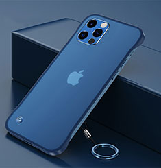 Carcasa Dura Cristal Plastico Funda Rigida Transparente H06 para Apple iPhone 13 Pro Max Azul