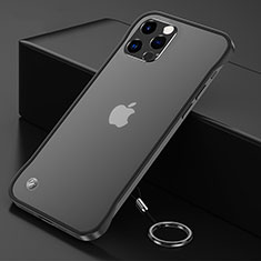 Carcasa Dura Cristal Plastico Funda Rigida Transparente H06 para Apple iPhone 13 Pro Max Negro