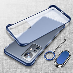 Carcasa Dura Cristal Plastico Funda Rigida Transparente H06 para Xiaomi Mi 12S Pro 5G Azul