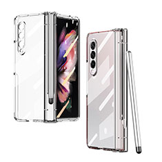 Carcasa Dura Cristal Plastico Funda Rigida Transparente H07 para Samsung Galaxy Z Fold4 5G Claro