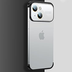 Carcasa Dura Cristal Plastico Funda Rigida Transparente QC4 para Apple iPhone 14 Plata