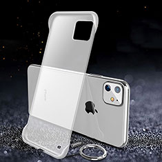 Carcasa Dura Cristal Plastico Funda Rigida Transparente S01 para Apple iPhone 11 Blanco