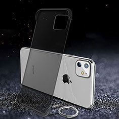 Carcasa Dura Cristal Plastico Funda Rigida Transparente S01 para Apple iPhone 11 Negro