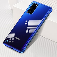 Carcasa Dura Cristal Plastico Funda Rigida Transparente S01 para Huawei Honor View 30 Pro 5G Azul