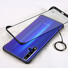 Carcasa Dura Cristal Plastico Funda Rigida Transparente S01 para Huawei Nova 5T Negro