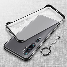 Carcasa Dura Cristal Plastico Funda Rigida Transparente S01 para Xiaomi Mi Note 10 Negro
