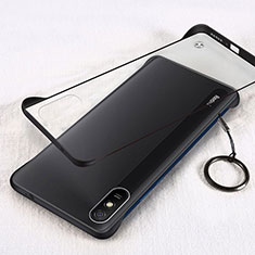 Carcasa Dura Cristal Plastico Funda Rigida Transparente S01 para Xiaomi Redmi 9i Negro