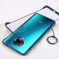 Carcasa Dura Cristal Plastico Funda Rigida Transparente S01 para Xiaomi Redmi K30 Pro 5G Azul
