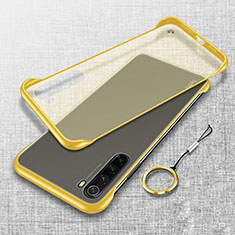 Carcasa Dura Cristal Plastico Funda Rigida Transparente S01 para Xiaomi Redmi Note 8 Amarillo