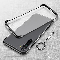 Carcasa Dura Cristal Plastico Funda Rigida Transparente S01 para Xiaomi Redmi Note 8T Negro