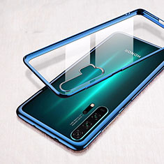 Carcasa Dura Cristal Plastico Funda Rigida Transparente S02 para Huawei Honor 20 Pro Azul
