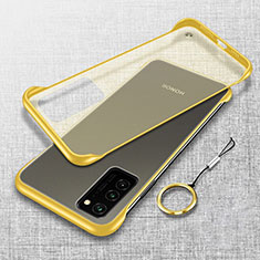 Carcasa Dura Cristal Plastico Funda Rigida Transparente S02 para Huawei Honor View 30 5G Amarillo