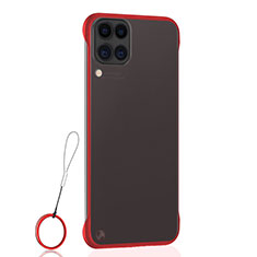 Carcasa Dura Cristal Plastico Funda Rigida Transparente S02 para Huawei Nova 7i Rojo