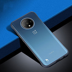 Carcasa Dura Cristal Plastico Funda Rigida Transparente S02 para OnePlus 7T Azul