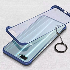 Carcasa Dura Cristal Plastico Funda Rigida Transparente S02 para Oppo RX17 Neo Azul