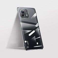 Carcasa Dura Cristal Plastico Funda Rigida Transparente S02 para Xiaomi Mi 11 Lite 5G Negro