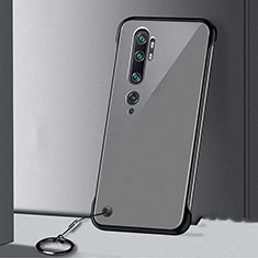 Carcasa Dura Cristal Plastico Funda Rigida Transparente S02 para Xiaomi Mi Note 10 Negro