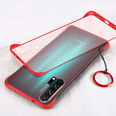 Carcasa Dura Cristal Plastico Funda Rigida Transparente S03 para Huawei Honor 20 Pro Rojo
