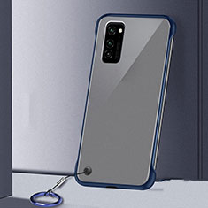Carcasa Dura Cristal Plastico Funda Rigida Transparente S03 para Huawei Honor V30 5G Azul