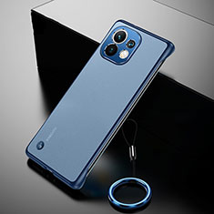Carcasa Dura Cristal Plastico Funda Rigida Transparente S03 para Xiaomi Mi 11 5G Azul