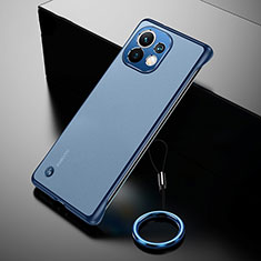Carcasa Dura Cristal Plastico Funda Rigida Transparente S03 para Xiaomi Mi 11 Lite 4G Azul