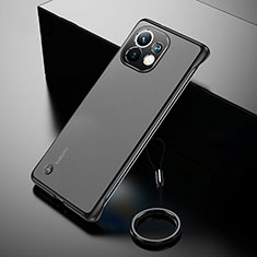 Carcasa Dura Cristal Plastico Funda Rigida Transparente S03 para Xiaomi Mi 11 Lite 4G Negro