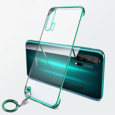 Carcasa Dura Cristal Plastico Funda Rigida Transparente S04 para Huawei Honor 20 Pro Verde