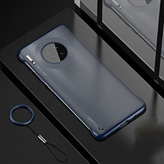 Carcasa Dura Cristal Plastico Funda Rigida Transparente S04 para Huawei Mate 30 5G Azul