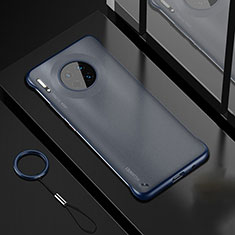 Carcasa Dura Cristal Plastico Funda Rigida Transparente S04 para Huawei Mate 30E Pro 5G Azul