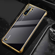 Carcasa Dura Cristal Plastico Funda Rigida Transparente S04 para Huawei P30 Pro Oro