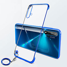 Carcasa Dura Cristal Plastico Funda Rigida Transparente S06 para Huawei Nova 5 Azul