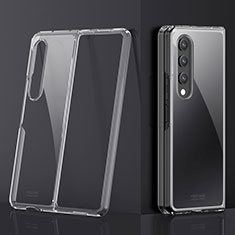 Carcasa Dura Cristal Plastico Funda Rigida Transparente Z01 para Samsung Galaxy Z Fold3 5G Claro