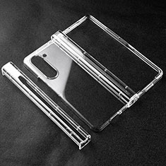 Carcasa Dura Cristal Plastico Rigida Transparente para Samsung Galaxy Z Fold5 5G Claro