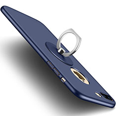 Carcasa Dura Plastico Rigida Mate con Agujero para Apple iPhone 7 Plus Azul