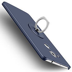 Carcasa Dura Plastico Rigida Mate con Anillo de dedo Soporte para Huawei Mate 8 Azul