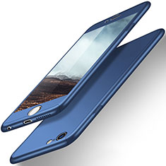 Carcasa Dura Plastico Rigida Mate Frontal y Trasera 360 Grados para Apple iPhone 6 Plus Azul